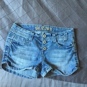 Wildflowers Denim Blue Jean Shorts